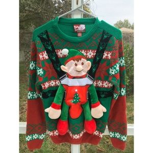 Baby elf ugly Christmas Sweater.